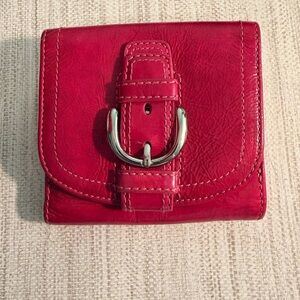 Coach Pink Patent Leather Wallet Y2K